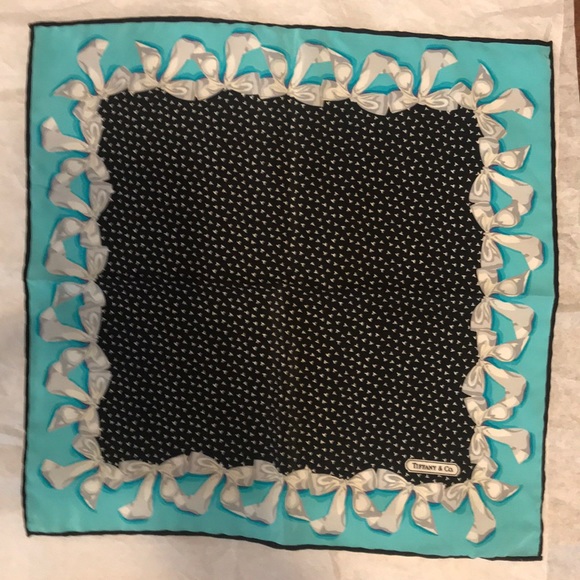 Tiffany & Co. Accessories - Tiffany & company T design silk scarf